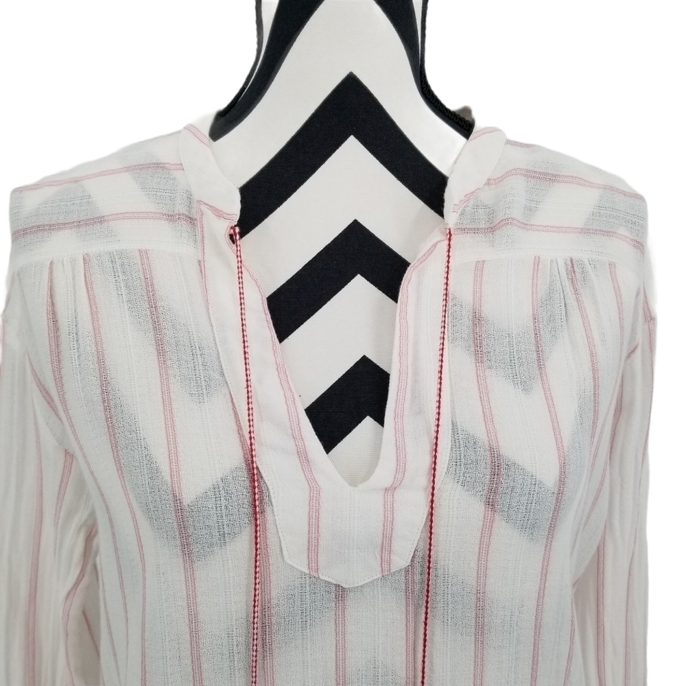 Rails Emily Red & White Striped Top Size Small - image 2